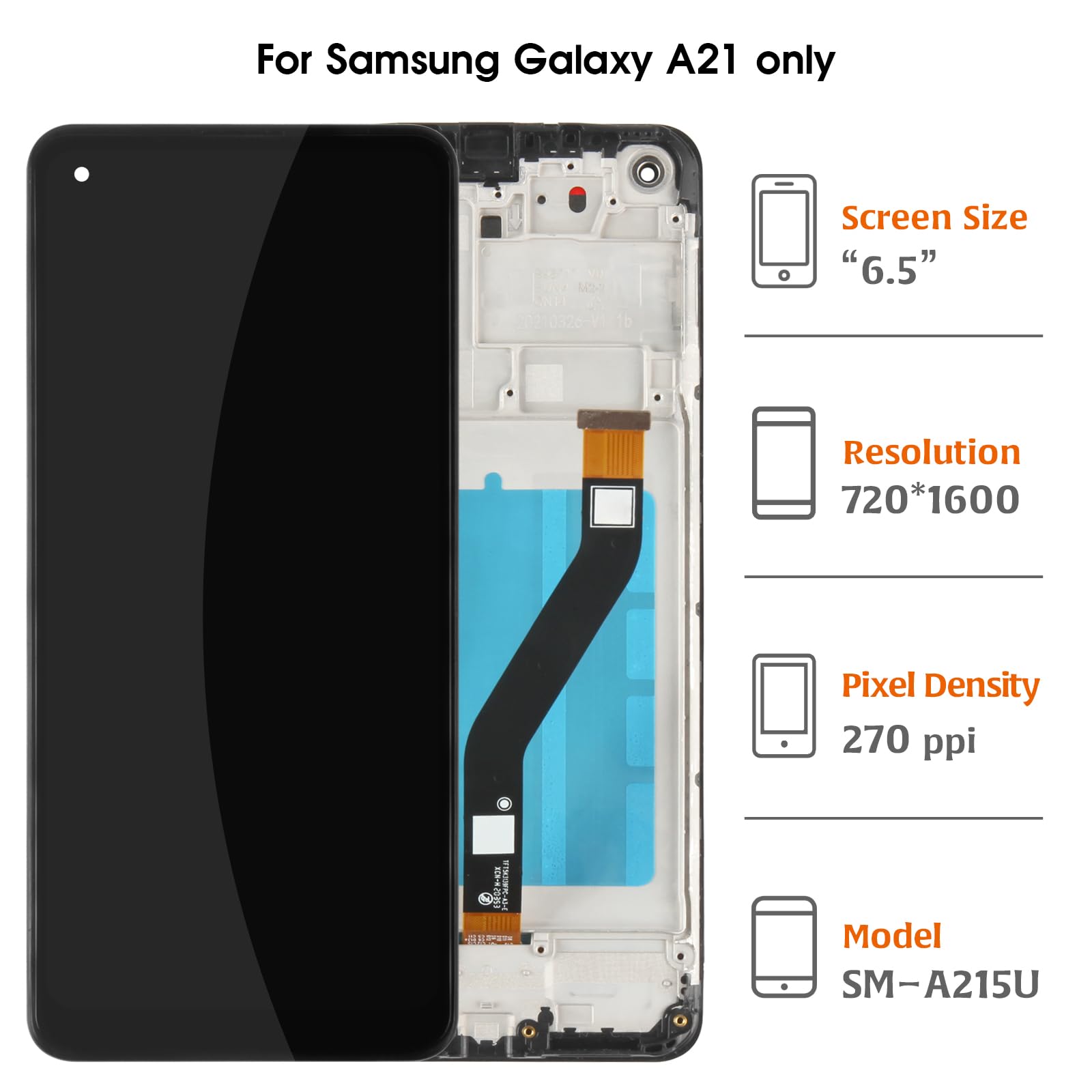 Amazon.com: A-MIND for Samsung Galaxy A21 SM-A215 Original 6.5